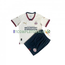 Maglia PSV Eindhoven Divisa Away 2023-2024 Manica Corta ,Bambino