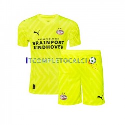 Maglia PSV Eindhoven Portiere Divisa Away 2023-2024 Manica Corta ,Bambino