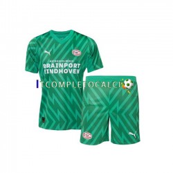 Maglia PSV Eindhoven Portiere Divisa Home 2023-2024 Manica Corta ,Bambino