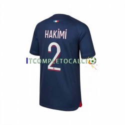 Maglia Paris Saint-Germain Hakimi 2 Divisa Home 2023-2024 Manica Corta ,Uomo