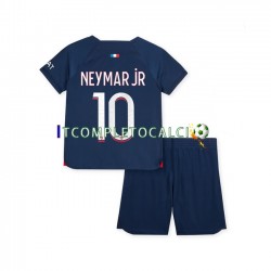 Maglia Paris Saint-Germain Neymar Jr 10 Divisa Home 2023-2024 Manica Corta ,Bambino