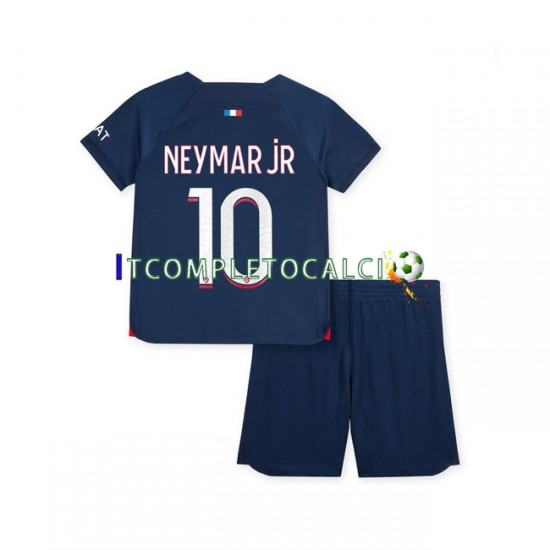 Maglia Paris Saint-Germain Neymar Jr 10 Divisa Home 2023-2024 Manica Corta ,Bambino