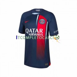 Maglia Paris Saint-Germain Vitinha 17 Divisa Home 2023-2024 Manica Corta ,Uomo