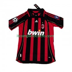 Maglia AC Milan KAKA 8 2007 Retro Divisa Home 2006 Manica Corta ,Uomo