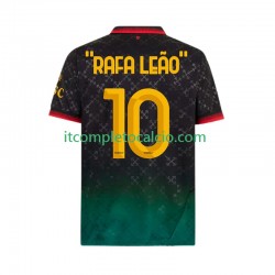 Maglia AC Milan RAFA LEAO 10 Quarto Divisa 2024-2025 Manica Corta ,Uomo