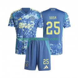 Maglia AFC Ajax Wout Weghorst 25 Divisa Away 2024-2025 Manica Corta ,Bambino