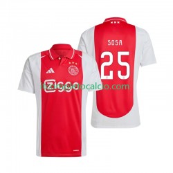 Maglia AFC Ajax Wout Weghorst 25 Divisa Home 2024-2025 Manica Corta ,Uomo