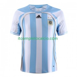 Maglia Argentina Retro Divisa Home 2006 Manica Corta ,Uomo