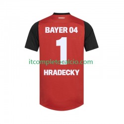 Maglia Bayer 04 Leverkusen HRADECKY 1 Divisa Home 2024-2025 Manica Corta ,Uomo
