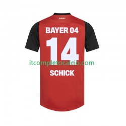 Maglia Bayer 04 Leverkusen Patrik Schick 14 Divisa Home 2024-2025 Manica Corta ,Uomo
