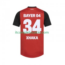 Maglia Bayer 04 Leverkusen XHAKA 34 Divisa Home 2024-2025 Manica Corta ,Uomo