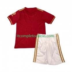 Maglia FC Bayern München 125th Anniversary Divisa Home 2024-2025 Rosso Manica Corta ,Bambino