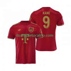 Maglia FC Bayern München Harry Kane 9 125th Anniversary Divisa Home 2024-2025 Rosso Manica Corta ,Uomo