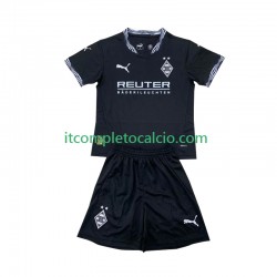 Maglia Borussia Mönchengladbach Divisa Away 2024-2025 Manica Corta ,Bambino