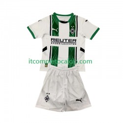 Maglia Borussia Mönchengladbach Divisa Home 2024-2025 Manica Corta ,Bambino