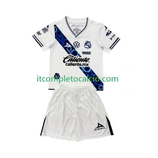Maglia Club Puebla Divisa Home 2024-2025 Manica Corta ,Bambino
