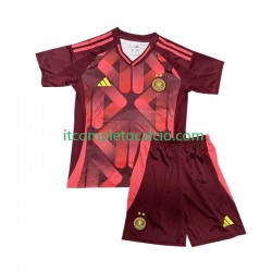 Maglia Germania Divisa Away 2025 Manica Corta ,Bambino