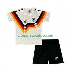 Maglia Germania 1990 Retro Divisa Home Manica Corta ,Bambino