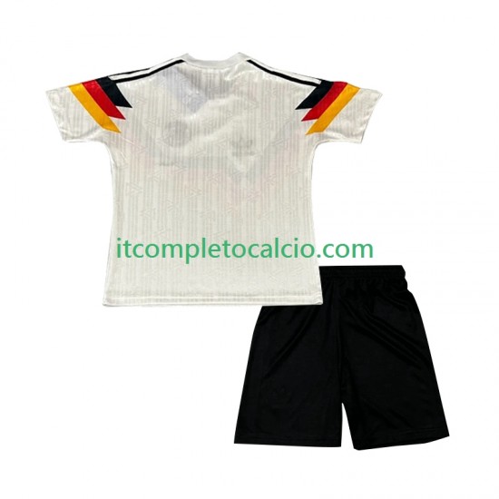 Maglia Germania 1990 Retro Divisa Home Manica Corta ,Bambino