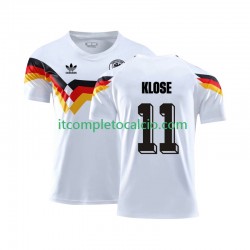 Maglia Germania Klose 11 1990 Retro Divisa Home Manica Corta ,Uomo