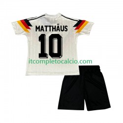 Maglia Germania Matthaus 10 1990 Retro Divisa Home Manica Corta ,Bambino