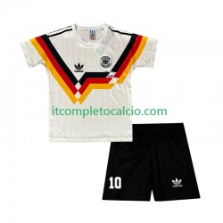 Maglia Germania Matthaus 10 1990 Retro Divisa Home Manica Corta ,Bambino