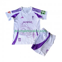 Maglia Girona Quarto Divisa 2024-2025 Manica Corta ,Bambino