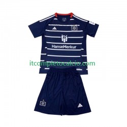Maglia Hamburger SV Divisa Away 2024-2025 Manica Corta ,Bambino