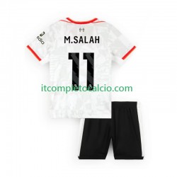 Maglia Liverpool M.SALAH 11 Terza Divisa 2024-2025 Manica Corta ,Bambino