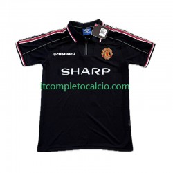 Maglia Manchester United Beckham 7 Retro Terza Divisa 1998 1999 Manica Corta ,Uomo