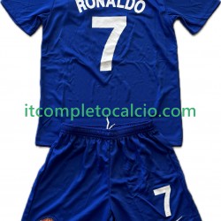 Maglia Manchester United Cristiano Ronaldo 7 2009 Retro Terza Divisa 2008 Manica Corta ,Bambino