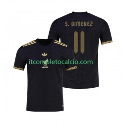 Maglia Messico Santiago Gimenez 11 Gold Cup Divisa Home 2025 Manica Corta ,Uomo