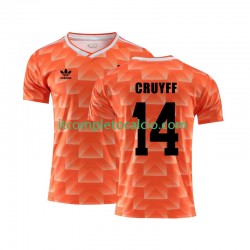Maglia Paesi Bassi Cruyff 14 1988 Retro Divisa Home Manica Corta ,Uomo