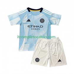 Maglia New York City FC Divisa Home 2025 Manica Corta ,Bambino