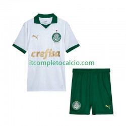 Maglia Palmeiras Divisa Away 2024 Manica Corta ,Bambino