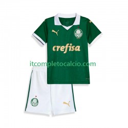 Maglia Palmeiras Divisa Home 2024 Manica Corta ,Bambino