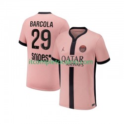 Maglia Paris Saint-Germain Bradley Barcola 29 Terza Divisa 2024-2025 Manica Corta ,Uomo