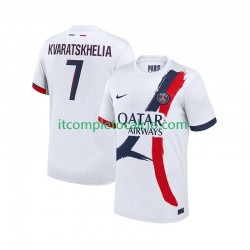 Maglia Paris Saint-Germain Khvicha Kvaratskhelia 7 Divisa Away 2024-2025 Manica Corta ,Uomo