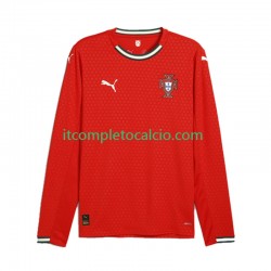 Maglia Portogallo Divisa Home 2025 Manica Lunga ,Uomo