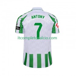 Maglia Real Betis ANTONY 7 Divisa Home 2024-2025 Manica Corta ,Uomo