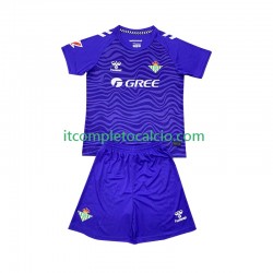 Maglia Real Betis Portiere Terza Divisa 2024-2025 Manica Corta ,Bambino