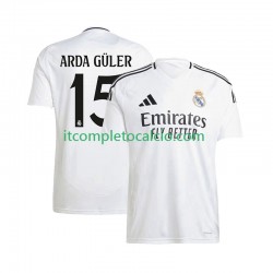 Maglia Real Madrid ARDA GuLER 15 Divisa Home 2024-2025 Manica Corta ,Uomo