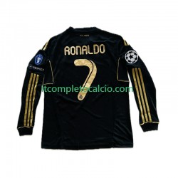 Maglia Real Madrid Cristiano Ronaldo 7 -2012 Divisa Away 2011 Manica Lunga ,Uomo
