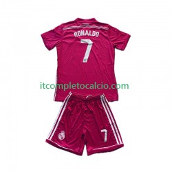 Maglia Real Madrid Cristiano Ronaldo 7 2014 2015 Retro Divisa Away Manica Corta ,Bambino