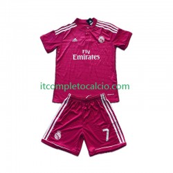 Maglia Real Madrid Cristiano Ronaldo 7 2014 2015 Retro Divisa Away Manica Corta ,Bambino