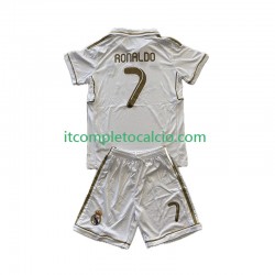 Maglia Real Madrid Cristiano Ronaldo 7 2012 Retro Divisa Home 2011 Manica Corta ,Bambino