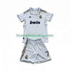 Maglia Real Madrid Cristiano Ronaldo 7 2012 Retro Divisa Home 2011 Manica Corta ,Bambino
