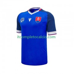 Maglia Slovacchia Divisa Home 2024-2025 Manica Corta ,Uomo