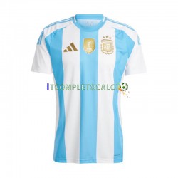 Maglia Argentina Divisa Home 2024 Copa America Manica Corta ,Uomo