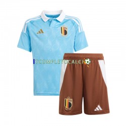Maglia Belgio Divisa Away Euro 2024 Manica Corta ,Bambino